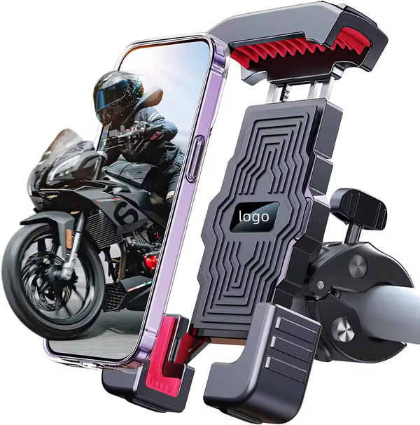 iDock One-Hand Operation Bike Phone Holder Mount Waterproof Silicone Motorcycle Handlebar Mobile Phone Clamp ATV Scooter