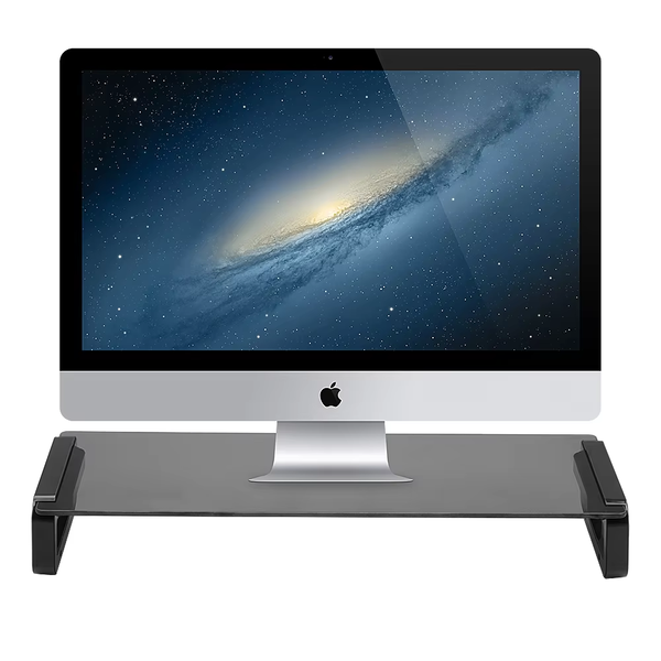 iDock Tempered Glass Monitor Stand with USB HUB 2.0 3.0 Port