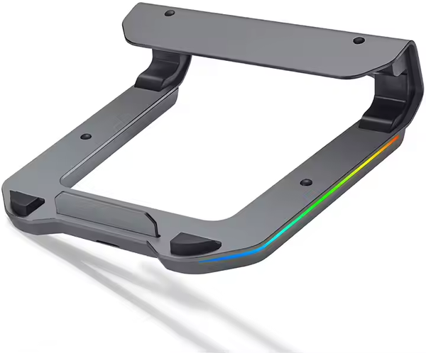 iDock Laptop Stand with USB C HUB Aluminum Laptops Mount Computer Stand with RGB Lights 10 Modes 1.1LB 4 Port USB 3.0