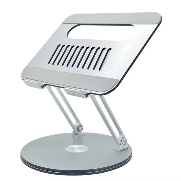 iDock Portable Folding Height Adjustable Aluminum Desktop 360 Rotation Laptop Stand