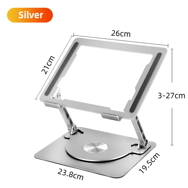 iDock Ergonomic Universal Aluminium 360 Rotation Multi Angle Adjustable Foldable Laptop Holder Stand