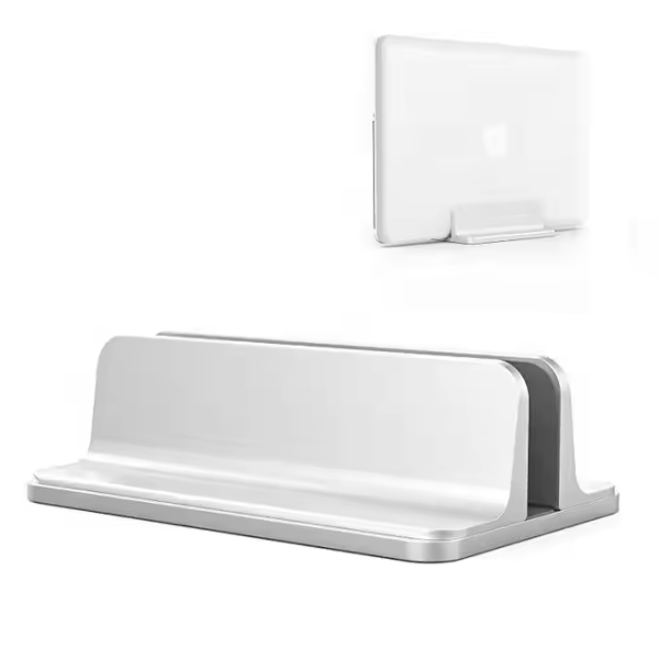 iDock Desktop Aluminum Adjustable Size Vertical Laptop Stand Fits for All MacBook Surface Chromebook and Gaming Laptops