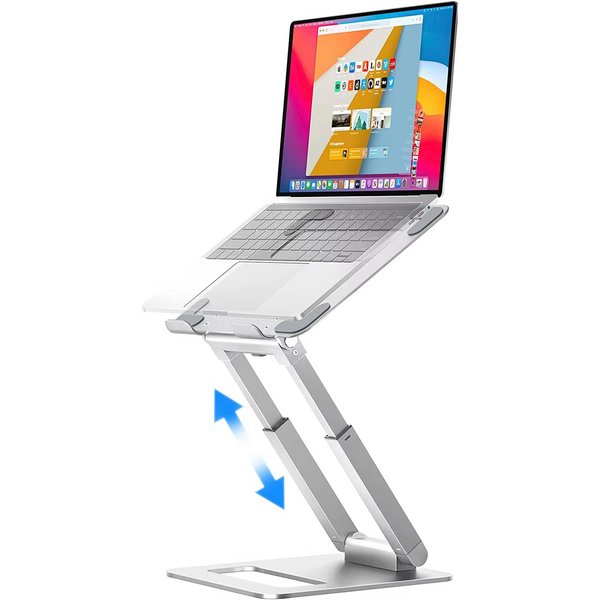 iDock Adjustable Height Ergonomic Sit to Stand Computer Stand Laptop Stand Riser for Good Posture