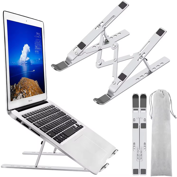 iDock Ergonomic Portable Foldable Height Adjustable Aluminum Desktop Laptop Stand