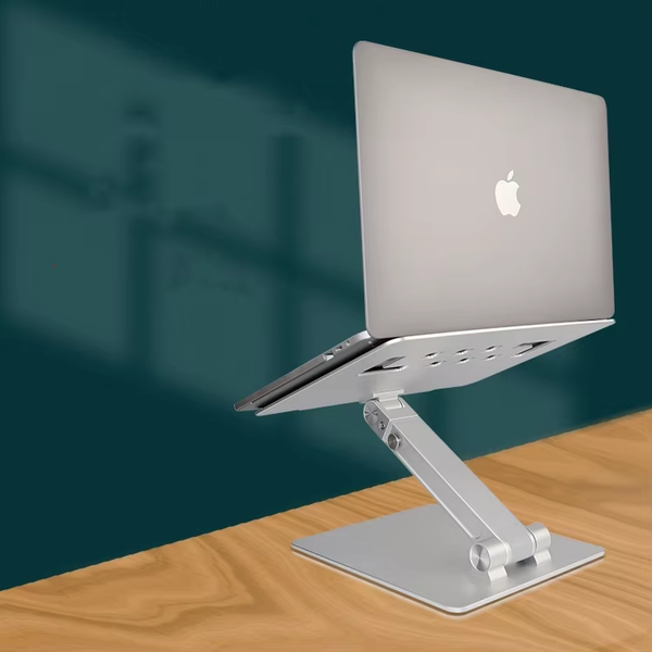 iDock Ergonomic Height Angle Adjustable Sit to Stand Laptop Holder Convertor Aluminum Laptop Stand