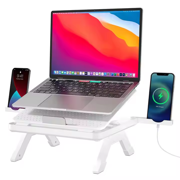 iDock Multi-functional Plastic Height Adjustable Foldable Holder Microphone Expansion Laptop Stand Phone Stand