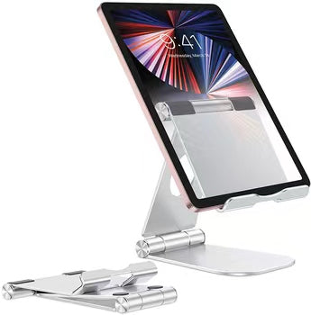 Soporte de escritorio ajustable y totalmente plegable de aluminio para iPad, soporte para tableta, compatible con el nuevo iPad