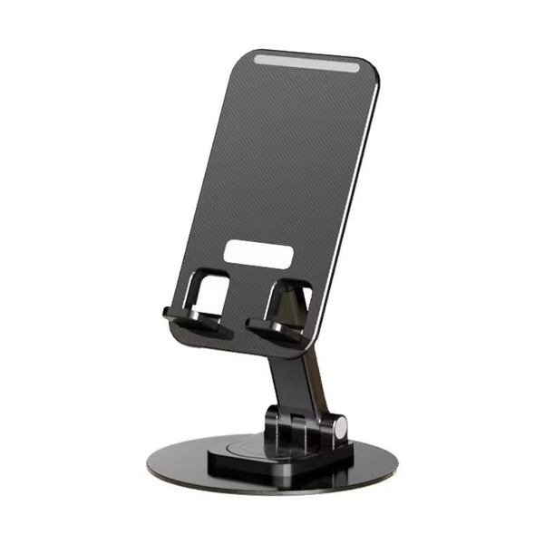 iDock Ergonomic Portable Fully Foldable Adjustable Height Desktop 360 Rotation Cell Phone Stand Aluminium Alloy Telescopic Holder