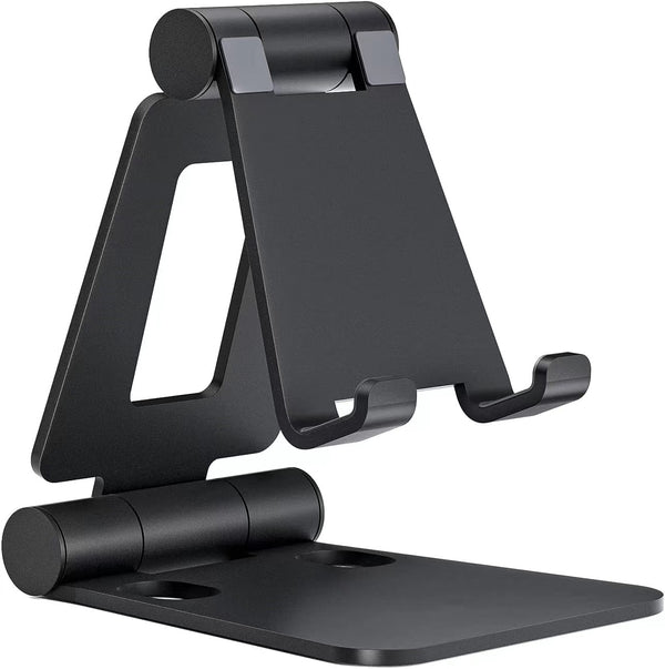 Soporte ergonómico plegable para teléfono celular Soporte para teléfono de escritorio totalmente ajustable y plegable